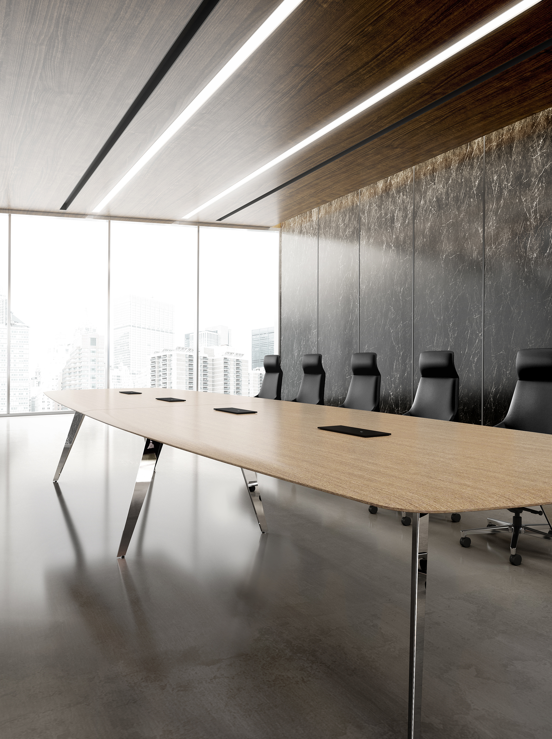 Comet Combo Meeting Table and Rhythm - α Chair 1 | Lamex Office ...
