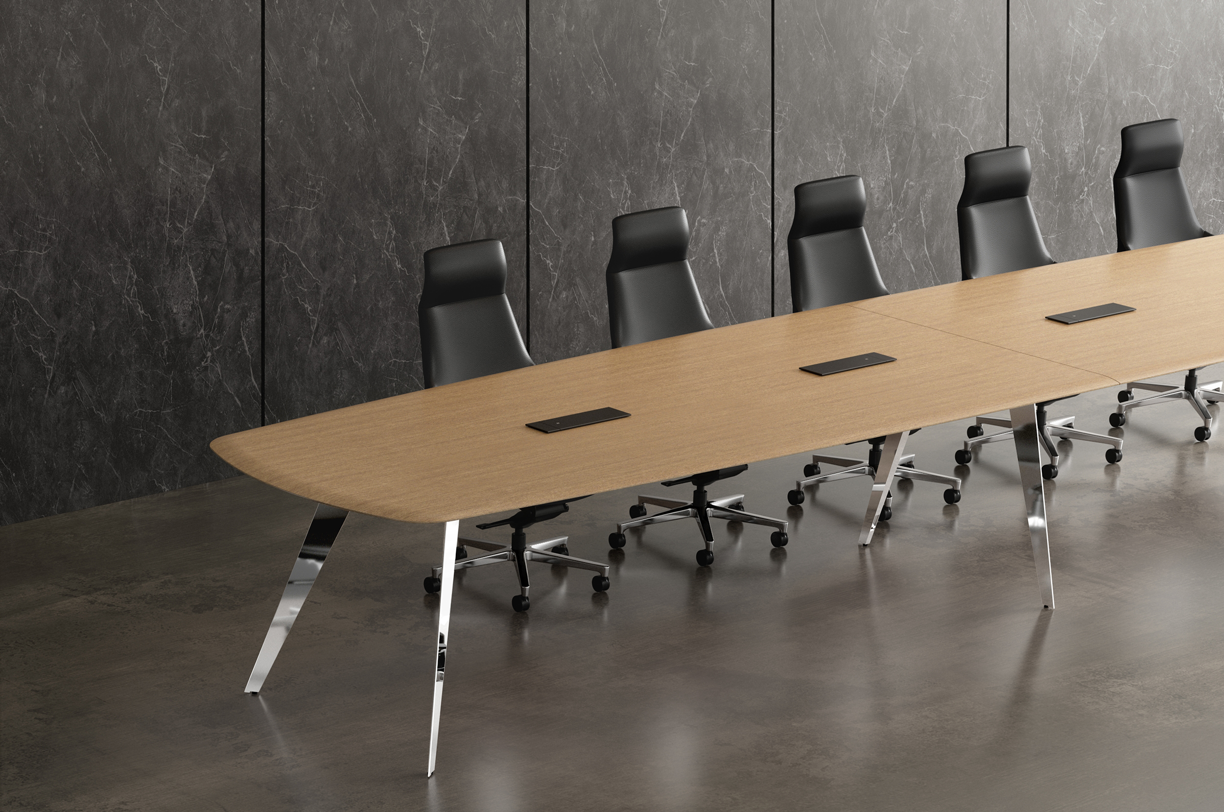 Comet Combo Meeting Table and Rhythm - α Chair 2 | Lamex Office ...